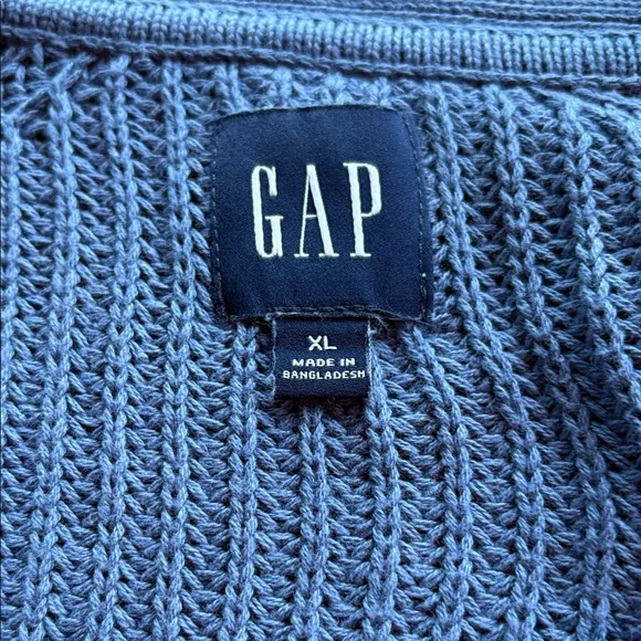 GAP Blue Button-Up Cardigan - Picture 2 of 4